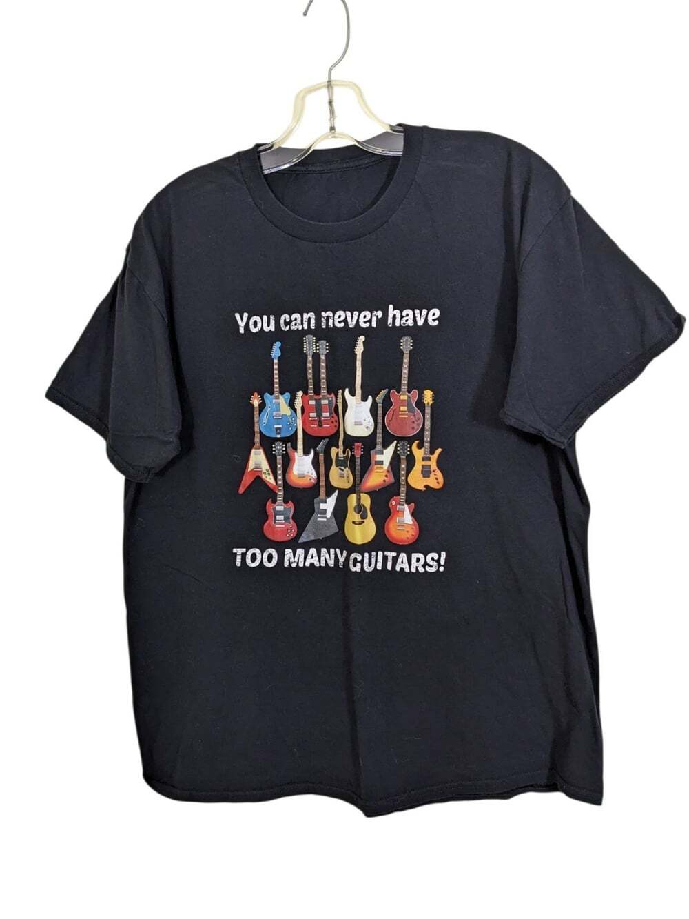 Mens Graphic T Shirt You Can Never Have Too Many Guitars Funny Guitar Lover Gift